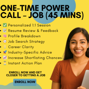 One-Time Power Call - Get your dream job with 1 call